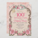 Search for 100 years birthday invitations Vintage
