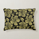Search for tropical hibiscus pillows Black