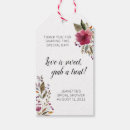 Search for love is sweet gift tags Floral