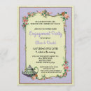 Search for purple engagement party invitations French