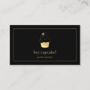 Search for modern bakery business cards Cupcake