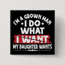 Search for funny man buttons Dad