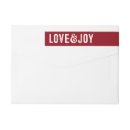 Search for love and joy return address labels Red