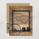 Search for country wagon wheel wedding invitations Wood