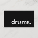 Search for drums business cards Music