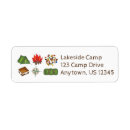 Search for camping return address labels S'mores