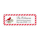 Search for funny bird return address labels Cardinal
