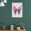 Search for watercolor waves painting posters White