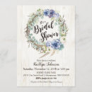Recherche de floral wreath bridal shower invitations Bohème