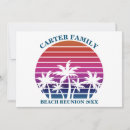 Search for beach family reunion invitations Sunset