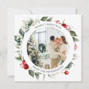 Recherche de wreath photo card cartes fêtes annuelles Moderne