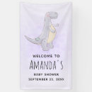 Search for dinosaur baby shower banners Prehistoric