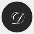 Search for monogram envelope seals Black and white