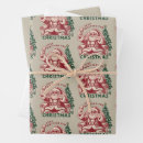 Search for retro santa wrapping paper Winter