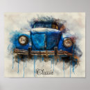 Recherche de voiture bleue posters Course