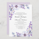 Search for purple flowers engagement party invitations Garden