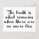 Search for truth postcards Lies