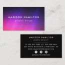 Search for aurora business cards Colourful
