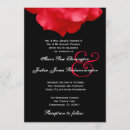 Search for red rose petals invitations Black