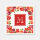 Search for pink orange napkins Watercolor