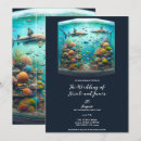 Search for fish wedding invitations Elegant