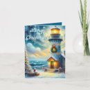 Search for lighthouse christmas cards Nautical