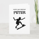 Search for skateboarding birthday cards Black white
