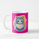 Search for cute cat design mugs Kawaii