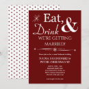 Search for eat drink and be married invitations Party