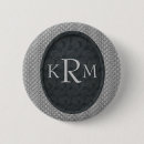 Recherche de initiales personnalisées badges Noir