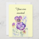 Search for pansy invitations Floral