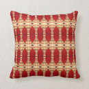 Search for burgundy and tan pillows Red