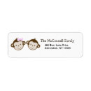 Search for boy girl twins return address labels Blue