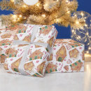 Search for gingerbread house wrapping paper Watercolor