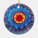 Recherche de mandala bleu ornements Géométrique