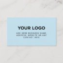 Search for light blue business cards Elegant