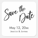Search for white save the date stickers Simple