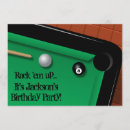 Search for billiard birthday invitations Eight ball