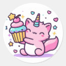 Search for cute kawaii cat stickers Rainbow