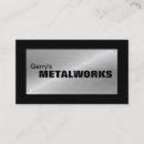 Search for sheet metal business cards Metallic