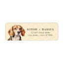 Search for beagle return address labels Cute