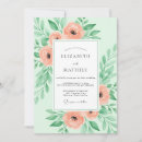 Search for peach and mint green wedding invitations Roses