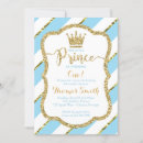 Search for royal prince 1st birthday invitations Gold