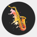 Search for saxophone player stickers Jazz