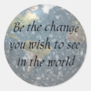 Search for be the change stickers Earth