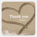 Search for hearts in sand stickers Tropical