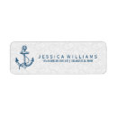 Search for navy blue and white stripe return address labels Nautical