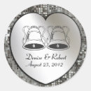Search for bells wedding stickers Silver