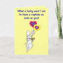 Search for aunt to nephew birthday cards For him