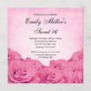 Search for vintage sweet 16 invitations Rose